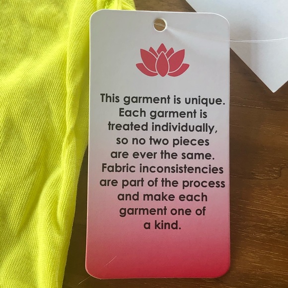 PINK LOTUS YELLOW “WAKE-UP WORK-OUT” SLEEVELESS MUSCLE SHIRT - Picture 5 of 8